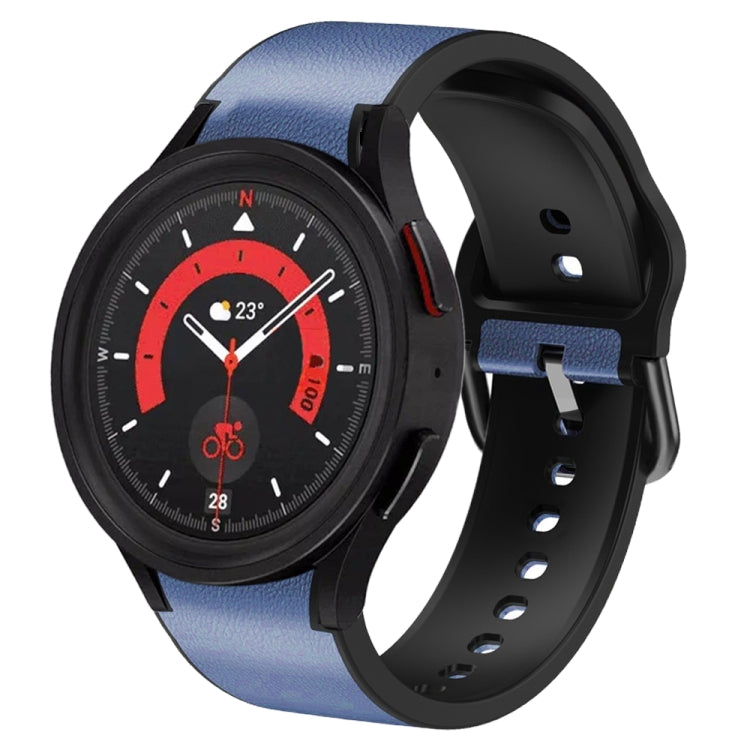 Dây đồng hồ da dán silicone 20mm, Dành cho Samsung Galaxy Watch 5 40mm, Dành cho Samsung Galaxy Watch 5 44mm, Dành cho Samsung Galaxy Watch 5 Pro 45mm, Dành cho Samsung Galaxy Watch 4 40mm, Dành cho Samsung Galaxy Watch 4 44mm