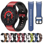 Dây đồng hồ da dán silicone 20mm, Dành cho Samsung Galaxy Watch 5 40mm, Dành cho Samsung Galaxy Watch 5 44mm, Dành cho Samsung Galaxy Watch 5 Pro 45mm, Dành cho Samsung Galaxy Watch 4 40mm, Dành cho Samsung Galaxy Watch 4 44mm
