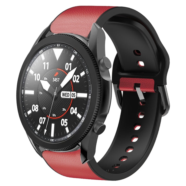 Dây đồng hồ da dán silicone 20mm, Dành cho Samsung Galaxy Watch 5 40mm, Dành cho Samsung Galaxy Watch 5 44mm, Dành cho Samsung Galaxy Watch 5 Pro 45mm, Dành cho Samsung Galaxy Watch 4 40mm, Dành cho Samsung Galaxy Watch 4 44mm