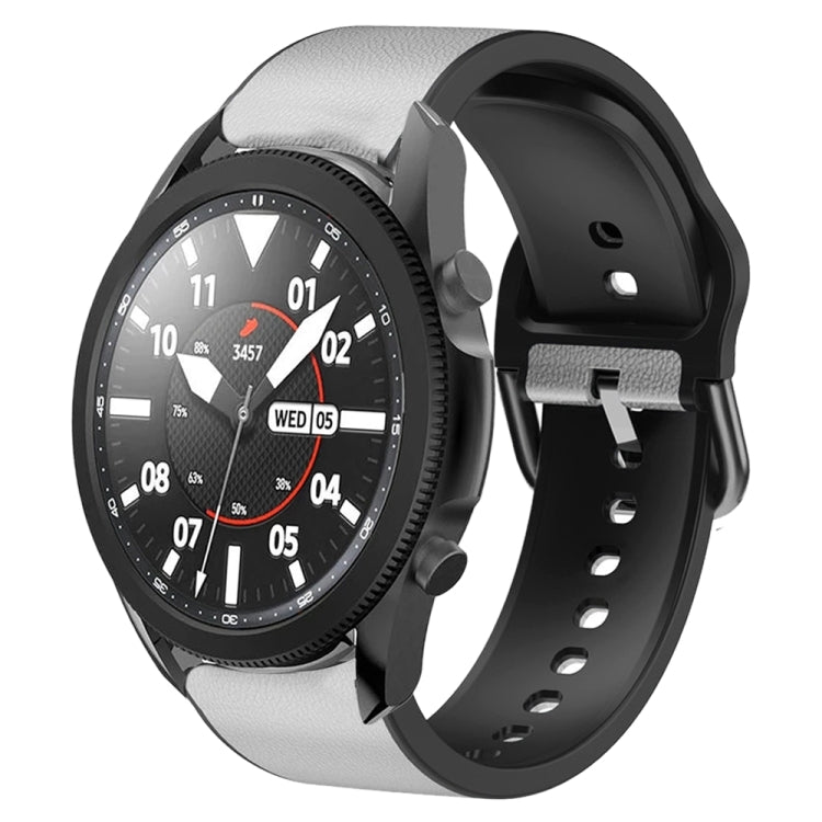 Dây đồng hồ da dán silicone 20mm, Dành cho Samsung Galaxy Watch 5 40mm, Dành cho Samsung Galaxy Watch 5 44mm, Dành cho Samsung Galaxy Watch 5 Pro 45mm, Dành cho Samsung Galaxy Watch 4 40mm, Dành cho Samsung Galaxy Watch 4 44mm