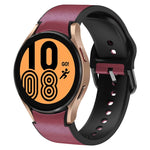 Dây đồng hồ da dán silicone 20mm, Dành cho Samsung Galaxy Watch 5 40mm, Dành cho Samsung Galaxy Watch 5 44mm, Dành cho Samsung Galaxy Watch 5 Pro 45mm, Dành cho Samsung Galaxy Watch 4 40mm, Dành cho Samsung Galaxy Watch 4 44mm
