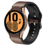 Dây đồng hồ da dán silicone 20mm, Dành cho Samsung Galaxy Watch 5 40mm, Dành cho Samsung Galaxy Watch 5 44mm, Dành cho Samsung Galaxy Watch 5 Pro 45mm, Dành cho Samsung Galaxy Watch 4 40mm, Dành cho Samsung Galaxy Watch 4 44mm