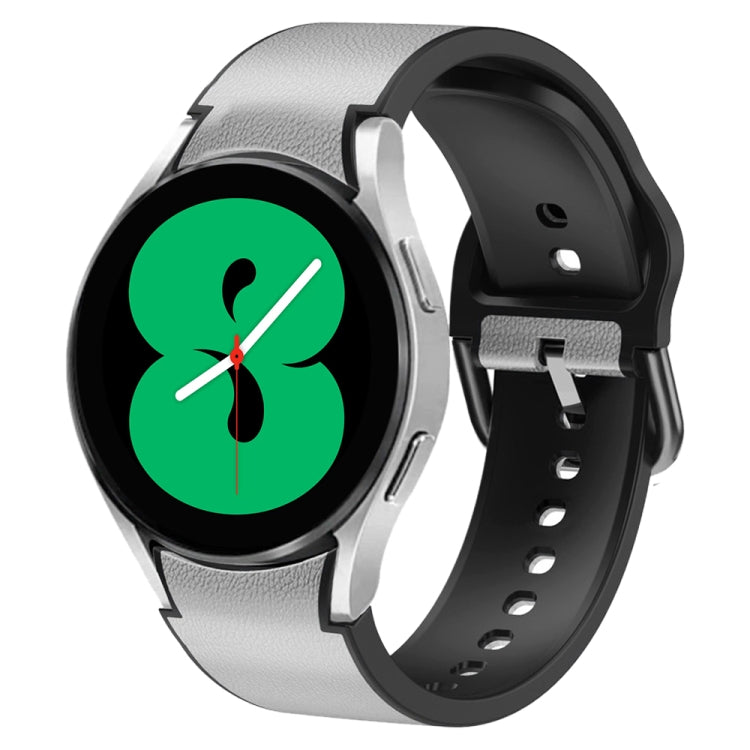 Dây đồng hồ da dán silicone 20mm, Dành cho Samsung Galaxy Watch 5 40mm, Dành cho Samsung Galaxy Watch 5 44mm, Dành cho Samsung Galaxy Watch 5 Pro 45mm, Dành cho Samsung Galaxy Watch 4 40mm, Dành cho Samsung Galaxy Watch 4 44mm