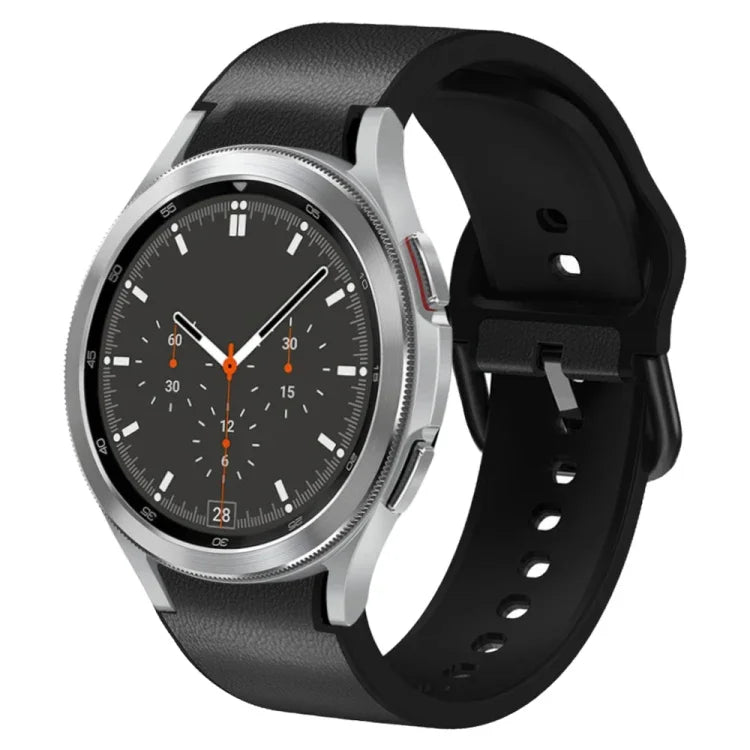 Dây đồng hồ da dán silicone 20mm, Dành cho Samsung Galaxy Watch 4 Classic 46mm, Dành cho Samsung Galaxy Watch 4 Classic 42mm, Dành cho Samsung Galaxy Watch Active 2