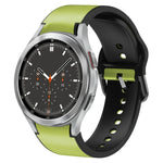 Dây đồng hồ da dán silicone 20mm, Dành cho Samsung Galaxy Watch 4 Classic 46mm, Dành cho Samsung Galaxy Watch 4 Classic 42mm, Dành cho Samsung Galaxy Watch Active 2