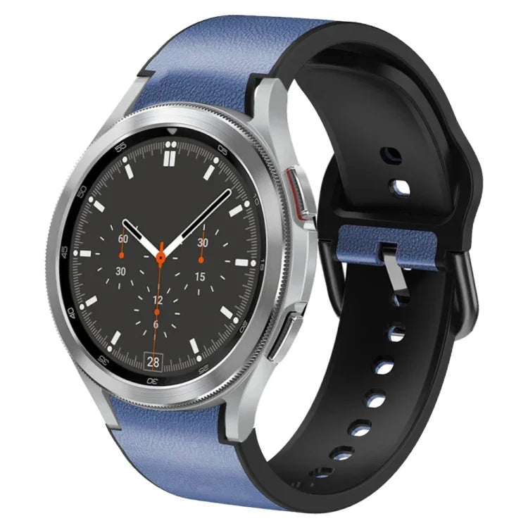 Dây đồng hồ da dán silicone 20mm, Dành cho Samsung Galaxy Watch 4 Classic 46mm, Dành cho Samsung Galaxy Watch 4 Classic 42mm, Dành cho Samsung Galaxy Watch Active 2