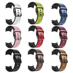 Dây đồng hồ da dán silicone 20mm, Dành cho Samsung Galaxy Watch 4 Classic 46mm, Dành cho Samsung Galaxy Watch 4 Classic 42mm, Dành cho Samsung Galaxy Watch Active 2