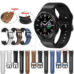 Dây đồng hồ da dán silicone 20mm, Dành cho Samsung Galaxy Watch 4 Classic 46mm, Dành cho Samsung Galaxy Watch 4 Classic 42mm, Dành cho Samsung Galaxy Watch Active 2