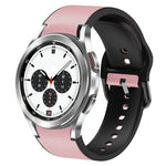 Dây đồng hồ da dán silicone 20mm, Dành cho Samsung Galaxy Watch 4 Classic 46mm, Dành cho Samsung Galaxy Watch 4 Classic 42mm, Dành cho Samsung Galaxy Watch Active 2