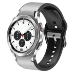 Dây đồng hồ da dán silicone 20mm, Dành cho Samsung Galaxy Watch 4 Classic 46mm, Dành cho Samsung Galaxy Watch 4 Classic 42mm, Dành cho Samsung Galaxy Watch Active 2