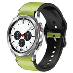 Dây đồng hồ da dán silicone 20mm, Dành cho Samsung Galaxy Watch 4 Classic 46mm, Dành cho Samsung Galaxy Watch 4 Classic 42mm, Dành cho Samsung Galaxy Watch Active 2
