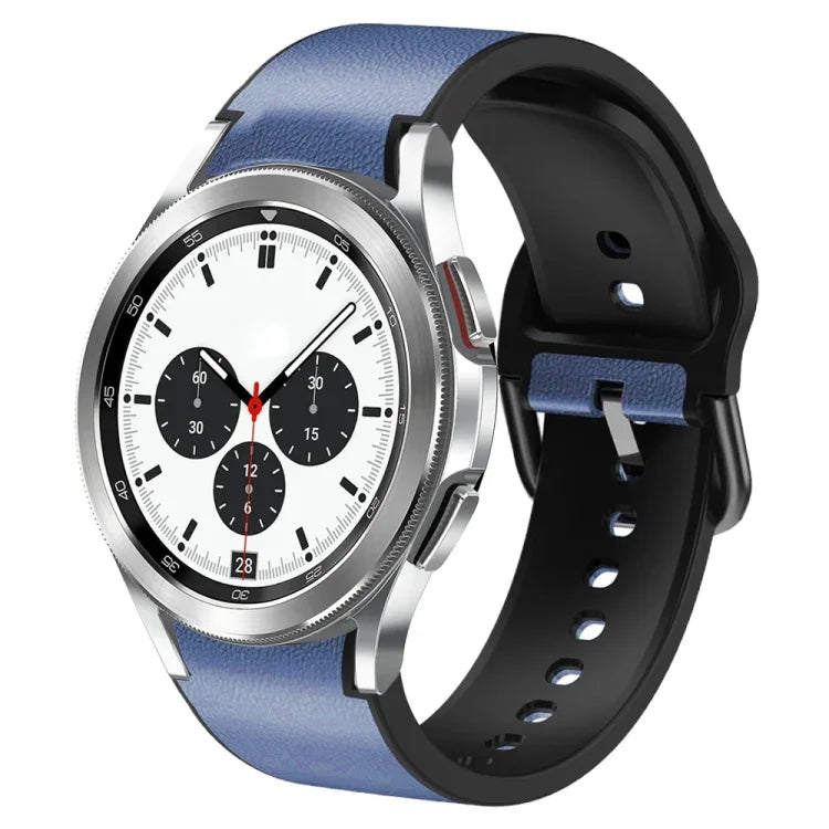 Dây đồng hồ da dán silicone 20mm, Dành cho Samsung Galaxy Watch 4 Classic 46mm, Dành cho Samsung Galaxy Watch 4 Classic 42mm, Dành cho Samsung Galaxy Watch Active 2