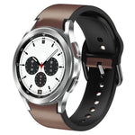 Dây đồng hồ da dán silicone 20mm, Dành cho Samsung Galaxy Watch 4 Classic 46mm, Dành cho Samsung Galaxy Watch 4 Classic 42mm, Dành cho Samsung Galaxy Watch Active 2
