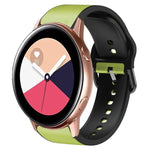 Dây đồng hồ da dán silicone 20mm, Dành cho Samsung Galaxy Watch 4 Classic 46mm, Dành cho Samsung Galaxy Watch 4 Classic 42mm, Dành cho Samsung Galaxy Watch Active 2