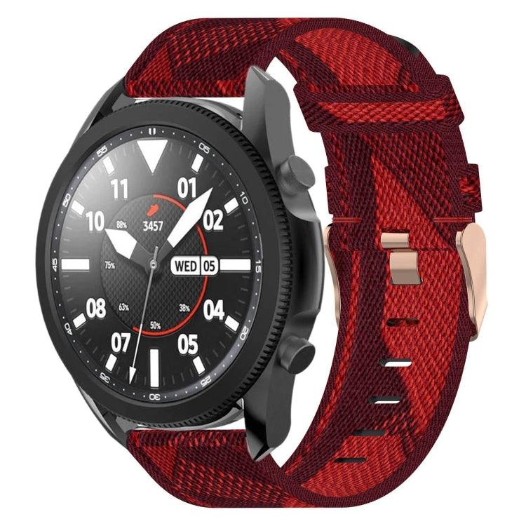 20mm Nylon Woven Watch Band, For Samsung Galaxy Watch5 40mm, For Samsung Galaxy Watch5 44mm, For Samsung Galaxy Watch5 Pro 45mm, For Samsung Galaxy Watch4 40mm, For Samsung Galaxy Watch4 44mm, For Samsung Galaxy Watch4 Classic 46mm