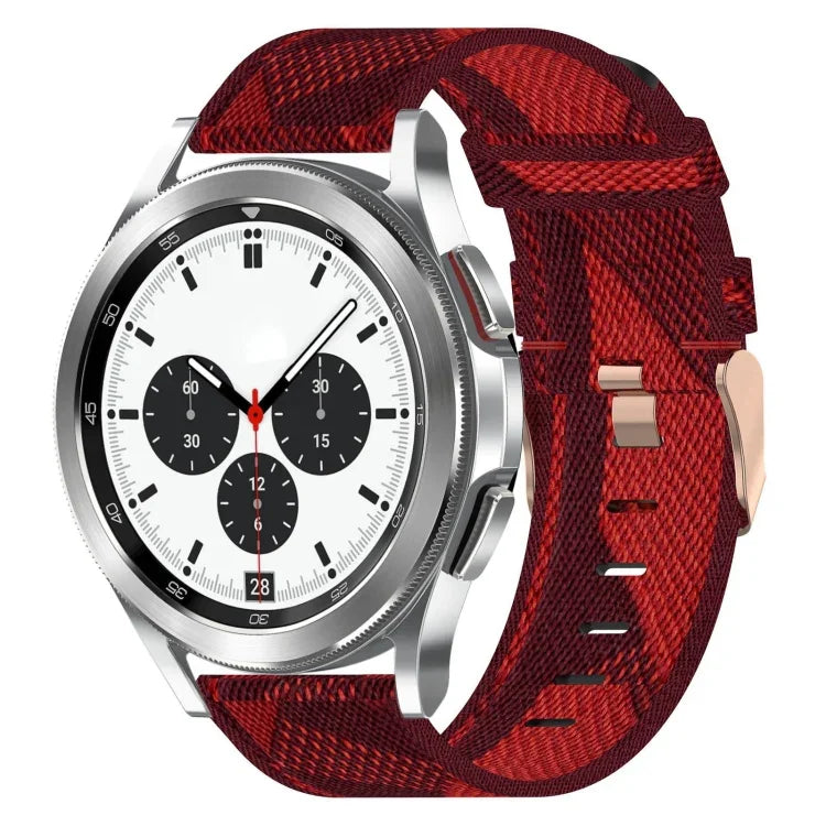 Dây đồng hồ dệt nylon 20mm, Dành cho Samsung Galaxy Watch4 Classic 42mm, Dành cho Samsung Galaxy Watch Active 2