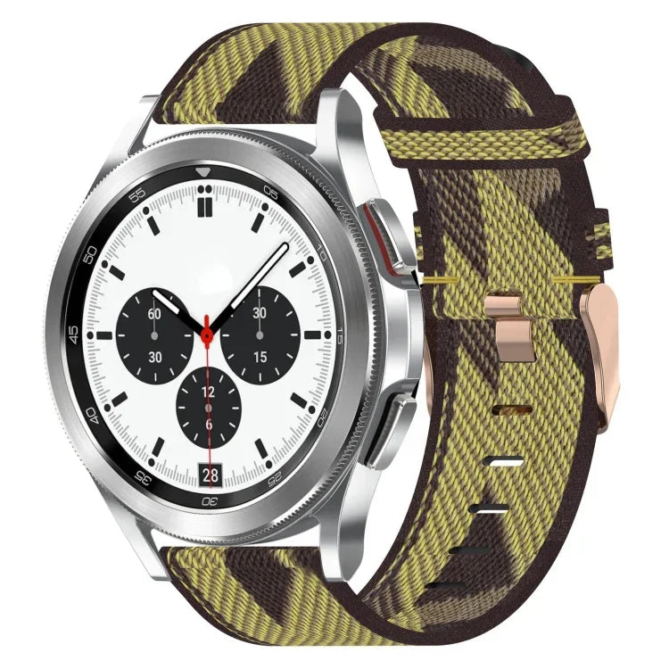Dây đồng hồ dệt nylon 20mm, Dành cho Samsung Galaxy Watch4 Classic 42mm, Dành cho Samsung Galaxy Watch Active 2