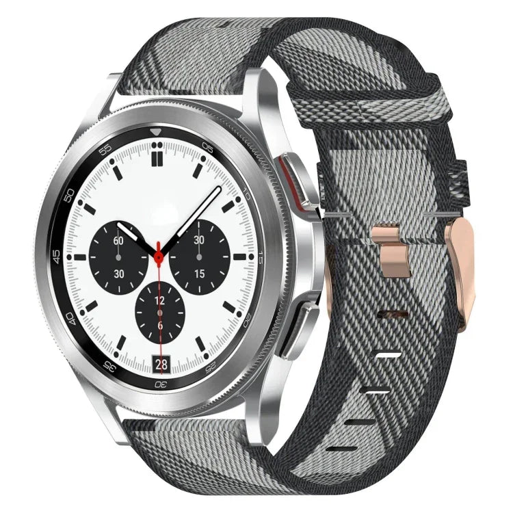 Dây đồng hồ dệt nylon 20mm, Dành cho Samsung Galaxy Watch4 Classic 42mm, Dành cho Samsung Galaxy Watch Active 2