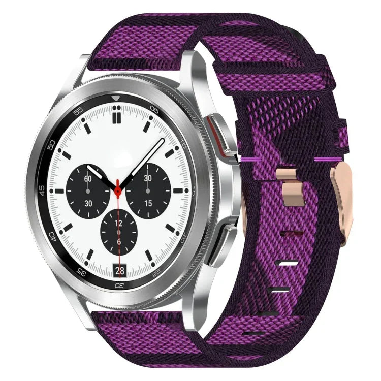 Dây đồng hồ dệt nylon 20mm, Dành cho Samsung Galaxy Watch4 Classic 42mm, Dành cho Samsung Galaxy Watch Active 2
