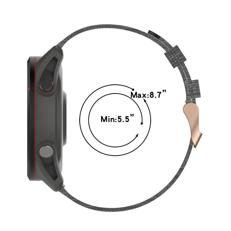 Dây đồng hồ dệt nylon 20mm, Dành cho Samsung Galaxy Watch4 Classic 42mm, Dành cho Samsung Galaxy Watch Active 2