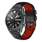 Dây đồng hồ silicone thoáng khí hai màu 22mm, dành cho Samsung Galaxy Watch3 45mm, Samsung Galaxy Watch 46mm, Samsung Gear S3 Classic, Samsung Gear S3 Frontier