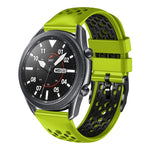 Dây đồng hồ silicone thoáng khí hai màu 22mm, dành cho Samsung Galaxy Watch3 45mm, Samsung Galaxy Watch 46mm, Samsung Gear S3 Classic, Samsung Gear S3 Frontier