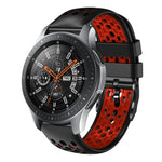 Dây đồng hồ silicone thoáng khí hai màu 22mm, dành cho Samsung Galaxy Watch3 45mm, Samsung Galaxy Watch 46mm, Samsung Gear S3 Classic, Samsung Gear S3 Frontier