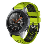 Dây đồng hồ silicone thoáng khí hai màu 22mm, dành cho Samsung Galaxy Watch3 45mm, Samsung Galaxy Watch 46mm, Samsung Gear S3 Classic, Samsung Gear S3 Frontier