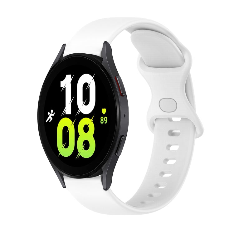 Dây đồng hồ silicone màu trơn khóa bướm 20mm, dành cho Samsung Galaxy Watch5 40mm, dành cho Samsung Galaxy Watch5 44mm, dành cho Samsung Galaxy Watch5 Pro 45mm, dành cho Samsung Galaxy Watch4 40mm