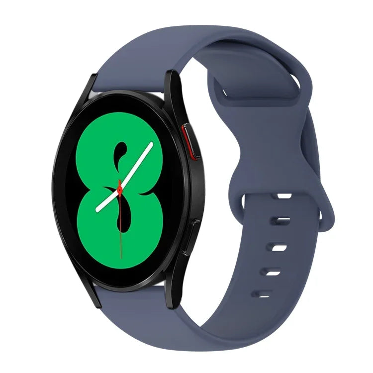 Dây Đeo Đồng Hồ Silicone Màu Đơn Khóa Bướm 20mm, Dành Cho Samsung Galaxy Watch 4 44mm, Dành Cho Samsung Galaxy Watch 4 Classic 46mm, Dành Cho Samsung Galaxy Watch 4 Classic 42mm, Dành Cho Samsung Galaxy Watch Active 2
