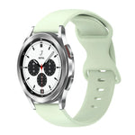 20mm Butterfly Buckle Solid Color Silicone Watch Band, For Samsung Galaxy Watch 4 44mm, For Samsung Galaxy Watch 4 Classic 46mm, For Samsung Galaxy Watch 4 Classic 42mm, For Samsung Galaxy Watch Active 2