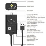 Bộ phát âm thanh Bluetooth 5.2 độ trễ thấp T9 hỗ trợ quang học, đồng trục, APTX đầy đủ, có cáp USB, không có cáp
