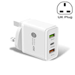 Sạc nhanh đa cổng USB 45W PD3.0 + 2 x QC3.0, phích cắm UK, phích cắm UK