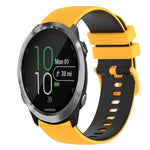 20mm Checkered Two-Color Silicone Watch Band, For Garmin Forerunner 645 Music