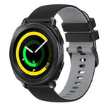 Dây đồng hồ silicone hai màu caro 20mm, dành cho Samsung Gear Sport, dành cho Samsung Gear S2 Classic
