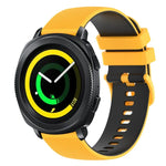 Dây đồng hồ silicone hai màu caro 20mm, dành cho Samsung Gear Sport, dành cho Samsung Gear S2 Classic