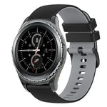 Dây đồng hồ silicone hai màu caro 20mm, dành cho Samsung Gear Sport, dành cho Samsung Gear S2 Classic