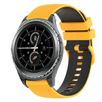 Dây đồng hồ silicone hai màu caro 20mm, dành cho Samsung Gear Sport, dành cho Samsung Gear S2 Classic
