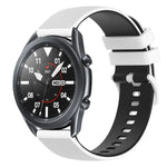 Dây đồng hồ silicone hai màu caro 22mm, dành cho Samsung Galaxy Watch3 45mm, dành cho Samsung Galaxy Watch 46mm, dành cho Samsung Gear S3 Classic, dành cho Samsung Gear S3 Frontier
