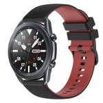 Dây đồng hồ silicone hai màu caro 22mm, dành cho Samsung Galaxy Watch3 45mm, dành cho Samsung Galaxy Watch 46mm, dành cho Samsung Gear S3 Classic, dành cho Samsung Gear S3 Frontier