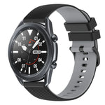 Dây đồng hồ silicone hai màu caro 22mm, dành cho Samsung Galaxy Watch3 45mm, dành cho Samsung Galaxy Watch 46mm, dành cho Samsung Gear S3 Classic, dành cho Samsung Gear S3 Frontier