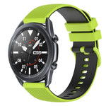 Dây đồng hồ silicone hai màu caro 22mm, dành cho Samsung Galaxy Watch3 45mm, dành cho Samsung Galaxy Watch 46mm, dành cho Samsung Gear S3 Classic, dành cho Samsung Gear S3 Frontier