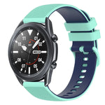 Dây đồng hồ silicone hai màu caro 22mm, dành cho Samsung Galaxy Watch3 45mm, dành cho Samsung Galaxy Watch 46mm, dành cho Samsung Gear S3 Classic, dành cho Samsung Gear S3 Frontier