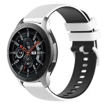 Dây đồng hồ silicone hai màu caro 22mm, dành cho Samsung Galaxy Watch3 45mm, dành cho Samsung Galaxy Watch 46mm, dành cho Samsung Gear S3 Classic, dành cho Samsung Gear S3 Frontier