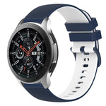 Dây đồng hồ silicone hai màu caro 22mm, dành cho Samsung Galaxy Watch3 45mm, dành cho Samsung Galaxy Watch 46mm, dành cho Samsung Gear S3 Classic, dành cho Samsung Gear S3 Frontier