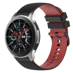 Dây đồng hồ silicone hai màu caro 22mm, dành cho Samsung Galaxy Watch3 45mm, dành cho Samsung Galaxy Watch 46mm, dành cho Samsung Gear S3 Classic, dành cho Samsung Gear S3 Frontier
