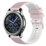Dây đồng hồ silicone hai màu caro 22mm, dành cho Samsung Galaxy Watch3 45mm, dành cho Samsung Galaxy Watch 46mm, dành cho Samsung Gear S3 Classic, dành cho Samsung Gear S3 Frontier