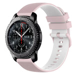 Dây đồng hồ silicone hai màu caro 22mm, dành cho Samsung Galaxy Watch3 45mm, dành cho Samsung Galaxy Watch 46mm, dành cho Samsung Gear S3 Classic, dành cho Samsung Gear S3 Frontier