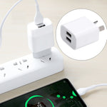 Bộ sạc USB mini hai cổng với cáp dữ liệu USB sang 8 Pin, phích cắm AU, phích cắm AU + cáp 8 Pin