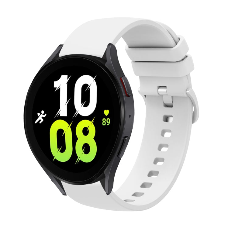 Dây đồng hồ silicone mềm màu trơn 20mm, dành cho Samsung Galaxy Watch5 44mm, dành cho Samsung Galaxy Watch5 Pro 45mm, dành cho Samsung Galaxy Watch4 40mm, dành cho Samsung Galaxy Watch4 44mm